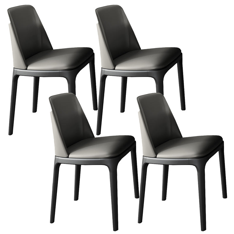 Contemporary 1/4/5 Pieces Dining Room Set Sintered Stone Dining Table Set 4 Grey Chairs Clearhalo 'Dining Room Sets' 'Dining Tables & Seating' 'dining_room_set' 'furn' 'furn_dining_room_set' 'Furniture' 'furniture_dining_room_set' 'Kitchen & Dining Furniture' 'kitchen&dining_furn' 'kitchen' 4640243