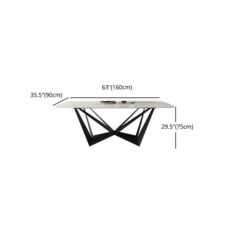 Contemporary 1/4/5 Pieces Dining Room Set Sintered Stone Dining Table Set Clearhalo 'Dining Room Sets' 'Dining Tables & Seating' 'dining_room_set' 'furn' 'furn_dining_room_set' 'Furniture' 'furniture_dining_room_set' 'Kitchen & Dining Furniture' 'kitchen&dining_furn' 'kitchen' 4640255