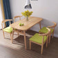 Modern 1/2/5/7 Pieces Dining Set Rectangle Wood Dining Table for Dining Room 5 Pieces: Wood Table, 4 Green Chairs Clearhalo 'Dining Room Sets' 'Dining Tables & Seating' 'dining_room_set' 'furn' 'furn_dining_room_set' 'Furniture' 'Kitchen & Dining Furniture' 'kitchen&dining_furn' 'kitchen' 4640281
