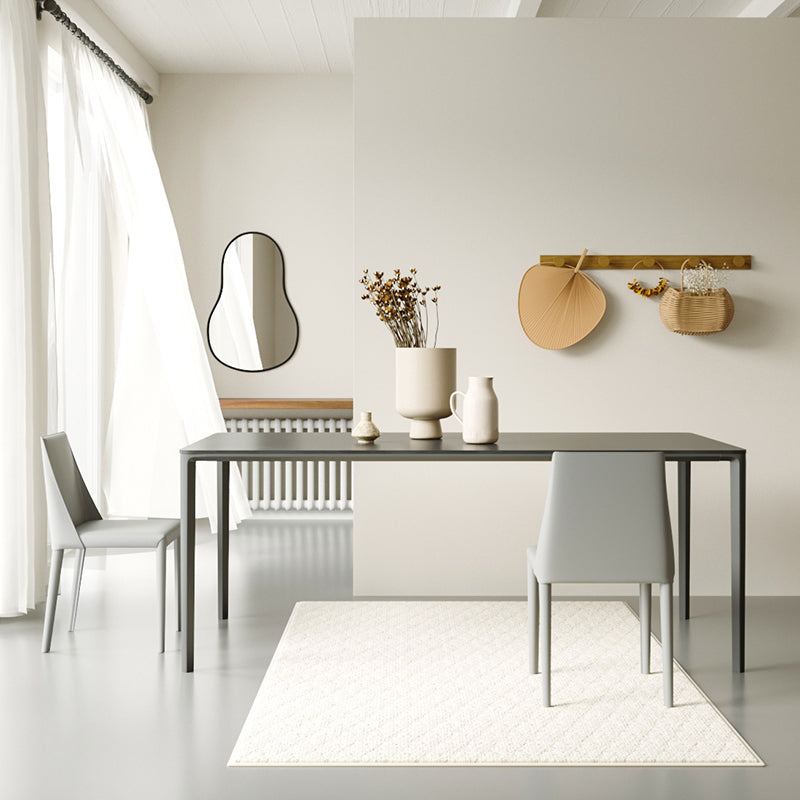 Modern 1/3/4 Pieces Dining Set Rectangle Sintered Stone Dining Table for Dining Room Clearhalo 'Dining Room Sets' 'Dining Tables & Seating' 'dining_room_set' 'furn' 'furn_dining_room_set' 'Furniture' 'furniture_dining_room_set' 'Kitchen & Dining Furniture' 'kitchen&dining_furn' 'kitchen' 4640300