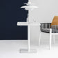 Square Pedestal Dinner Table Industrial Style Stone Dining Table for Home White 23.6"L x 23.6"W x 29.5"H Without Chairs Clearhalo ' dining_table' 'Dining Tables & Seating' 'Dining Tables' 'furn' 'furn_dining_table' 'Furniture' 'furniture_dining_table' 'Kitchen & Dining Furniture' 'kitchen&dining_furn' 'kitchen' 'kitchen_dining_table' 4640352