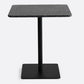 Square Pedestal Dinner Table Industrial Style Stone Dining Table for Home Black 23.6"L x 23.6"W x 29.5"H Without Chairs Clearhalo ' dining_table' 'Dining Tables & Seating' 'Dining Tables' 'furn' 'furn_dining_table' 'Furniture' 'furniture_dining_table' 'Kitchen & Dining Furniture' 'kitchen&dining_furn' 'kitchen' 'kitchen_dining_table' 4640356