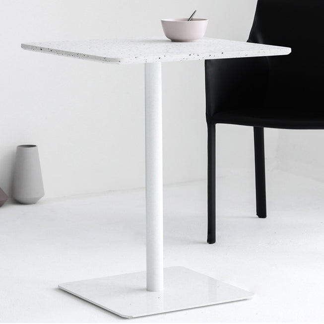 Square Pedestal Dinner Table Industrial Style Stone Dining Table for Home Clearhalo ' dining_table' 'Dining Tables & Seating' 'Dining Tables' 'furn' 'furn_dining_table' 'Furniture' 'furniture_dining_table' 'Kitchen & Dining Furniture' 'kitchen&dining_furn' 'kitchen' 'kitchen_dining_table' 4640362