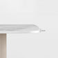 Oval Double Pedestal Glam Dining Table White Tone Fixed Table with Sintered Stone Clearhalo ' dining_table' 'Dining Tables & Seating' 'Dining Tables' 'furn' 'furn_dining_table' 'Furniture' 'furniture_dining_table' 'Kitchen & Dining Furniture' 'kitchen&dining_furn' 'kitchen' 'kitchen_dining_table' 4640372