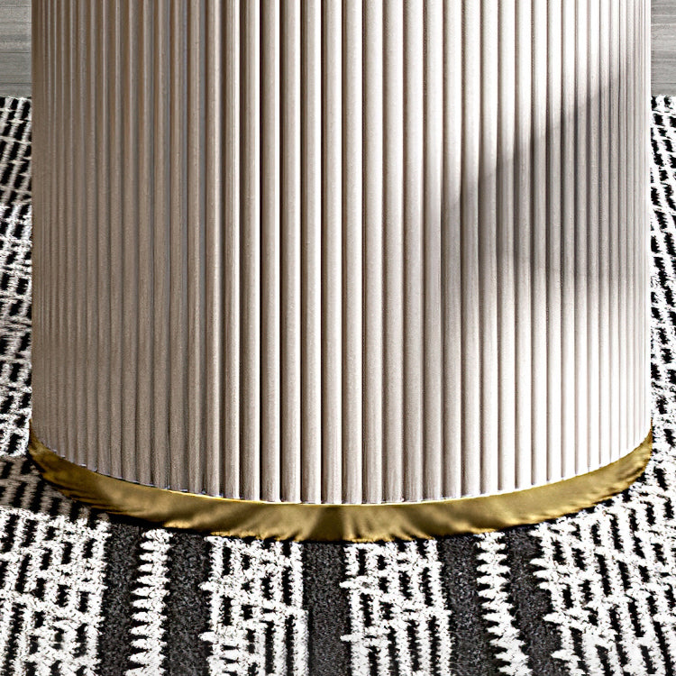 Oval Double Pedestal Glam Dining Table White Tone Fixed Table with Sintered Stone Clearhalo ' dining_table' 'Dining Tables & Seating' 'Dining Tables' 'furn' 'furn_dining_table' 'Furniture' 'furniture_dining_table' 'Kitchen & Dining Furniture' 'kitchen&dining_furn' 'kitchen' 'kitchen_dining_table' 4640374