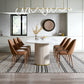 Oval Double Pedestal Glam Dining Table White Tone Fixed Table with Sintered Stone Clearhalo ' dining_table' 'Dining Tables & Seating' 'Dining Tables' 'furn' 'furn_dining_table' 'Furniture' 'furniture_dining_table' 'Kitchen & Dining Furniture' 'kitchen&dining_furn' 'kitchen' 'kitchen_dining_table' 4640377