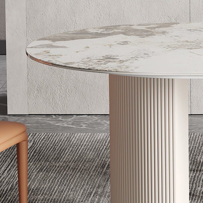 Oval Double Pedestal Furniture Traditional Luxury Dining Site Table for Home Clearhalo ' dining_table' 'Dining Tables & Seating' 'Dining Tables' 'furn' 'furn_dining_table' 'Furniture' 'furniture_dining_table' 'Kitchen & Dining Furniture' 'kitchen&dining_furn' 'kitchen' 'kitchen_dining_table' 4640408
