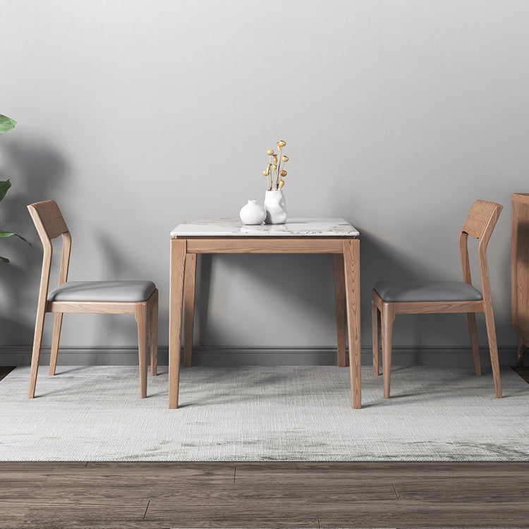 Industrial Style Square Dining Table Stone 4 Legs Dining Site Table for Dining Room Clearhalo ' dining_table' 'Dining Tables & Seating' 'Dining Tables' 'furn' 'furn_dining_table' 'Furniture' 'furniture_dining_table' 'Kitchen & Dining Furniture' 'kitchen&dining_furn' 'kitchen' 'kitchen_dining_table' 4640458
