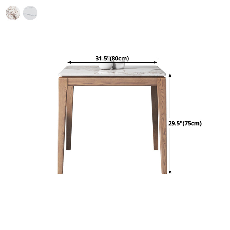 Industrial Style Square Dining Table Stone 4 Legs Dining Site Table for Dining Room Clearhalo ' dining_table' 'Dining Tables & Seating' 'Dining Tables' 'furn' 'furn_dining_table' 'Furniture' 'furniture_dining_table' 'Kitchen & Dining Furniture' 'kitchen&dining_furn' 'kitchen' 'kitchen_dining_table' 4640460