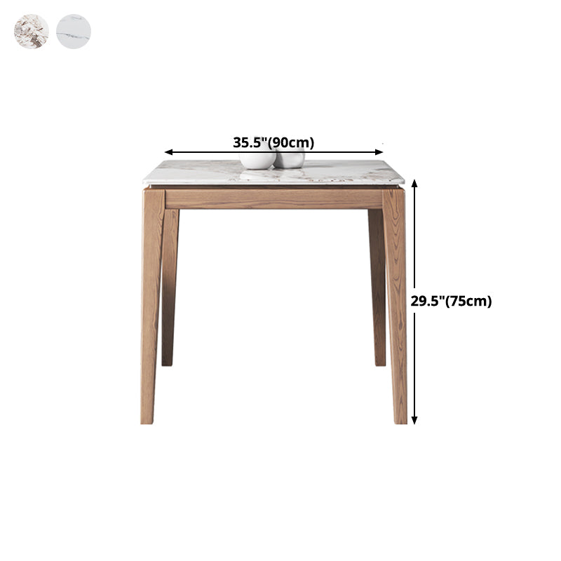 Industrial Style Square Dining Table Stone 4 Legs Dining Site Table for Dining Room Clearhalo ' dining_table' 'Dining Tables & Seating' 'Dining Tables' 'furn' 'furn_dining_table' 'Furniture' 'furniture_dining_table' 'Kitchen & Dining Furniture' 'kitchen&dining_furn' 'kitchen' 'kitchen_dining_table' 4640461