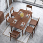 Luxury Walnut Table for Restaurant Rectangle Wooden Dining Table with 4 Legs Brown 55.1"L x 31.5"W x 29.9"H Without Chairs Clearhalo ' dining_table' 'Dining Tables & Seating' 'Dining Tables' 'furn' 'furn_dining_table' 'Furniture' 'furniture_dining_table' 'Kitchen & Dining Furniture' 'kitchen&dining_furn' 'kitchen' 'kitchen_dining_table' 4640463