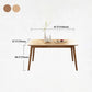 Modern Rubber Wood Table for Restaurant Rectangle Dining Table with 4 Legs Clearhalo ' dining_table' 'Dining Tables & Seating' 'Dining Tables' 'furn' 'furn_dining_table' 'Furniture' 'furniture_dining_table' 'Kitchen & Dining Furniture' 'kitchen&dining_furn' 'kitchen' 'kitchen_dining_table' 4640489