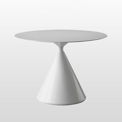 Modern Stone Round Table Matte Finish Pedestal Dining Table for Kitchen White Without Chairs Clearhalo ' dining_table' 'Dining Tables & Seating' 'Dining Tables' 'furn' 'furn_dining_table' 'Furniture' 'furniture_dining_table' 'Kitchen & Dining Furniture' 'kitchen&dining_furn' 'kitchen' 'kitchen_dining_table' 4640580