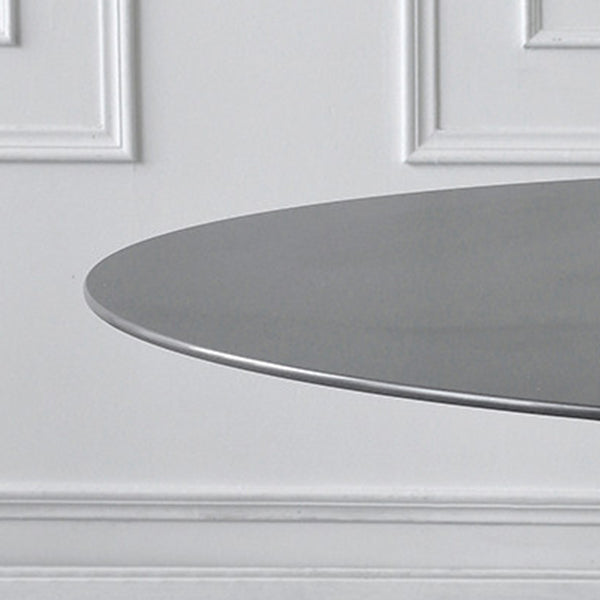 Modern Stone Round Table Matte Finish Pedestal Dining Table for Kitchen Clearhalo ' dining_table' 'Dining Tables & Seating' 'Dining Tables' 'furn' 'furn_dining_table' 'Furniture' 'furniture_dining_table' 'Kitchen & Dining Furniture' 'kitchen&dining_furn' 'kitchen' 'kitchen_dining_table' 4640585