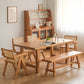 Contemporary Wood Dining Table Rectangle Dining Table with 4 Legs 70.9"L x 35.4"W x 29.5"H Without Chairs Clearhalo ' dining_table' 'Dining Tables & Seating' 'Dining Tables' 'furn' 'furn_dining_table' 'Furniture' 'furniture_dining_table' 'Kitchen & Dining Furniture' 'kitchen&dining_furn' 'kitchen' 'kitchen_dining_table' 4640593