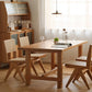 Contemporary Wood Dining Table Rectangle Dining Table with 4 Legs 55.1"L x 27.6"W x 29.5"H Without Chairs Clearhalo ' dining_table' 'Dining Tables & Seating' 'Dining Tables' 'furn' 'furn_dining_table' 'Furniture' 'furniture_dining_table' 'Kitchen & Dining Furniture' 'kitchen&dining_furn' 'kitchen' 'kitchen_dining_table' 4640594
