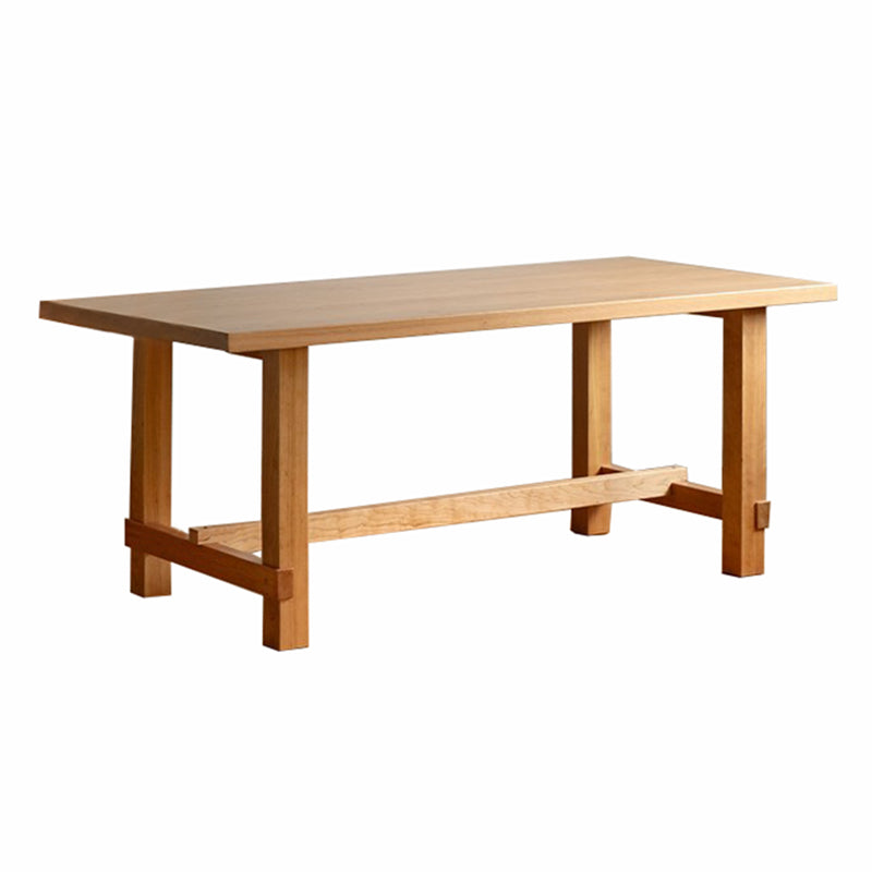 Contemporary Wood Dining Table Rectangle Dining Table with 4 Legs Without Chairs Clearhalo ' dining_table' 'Dining Tables & Seating' 'Dining Tables' 'furn' 'furn_dining_table' 'Furniture' 'furniture_dining_table' 'Kitchen & Dining Furniture' 'kitchen&dining_furn' 'kitchen' 'kitchen_dining_table' 4640596