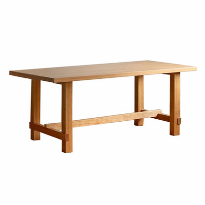 Contemporary Wood Dining Table Rectangle Dining Table with 4 Legs Without Chairs Clearhalo ' dining_table' 'Dining Tables & Seating' 'Dining Tables' 'furn' 'furn_dining_table' 'Furniture' 'furniture_dining_table' 'Kitchen & Dining Furniture' 'kitchen&dining_furn' 'kitchen' 'kitchen_dining_table' 4640596