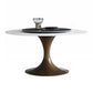 Modern Matte Finish Stone Table Round Tulip Dining Table for Home Gold 47.2"L x 47.2"W x 29.5"H Without Chairs Clearhalo ' dining_table' 'Dining Tables & Seating' 'Dining Tables' 'furn' 'furn_dining_table' 'Furniture' 'furniture_dining_table' 'Kitchen & Dining Furniture' 'kitchen&dining_furn' 'kitchen' 'kitchen_dining_table' 4640636