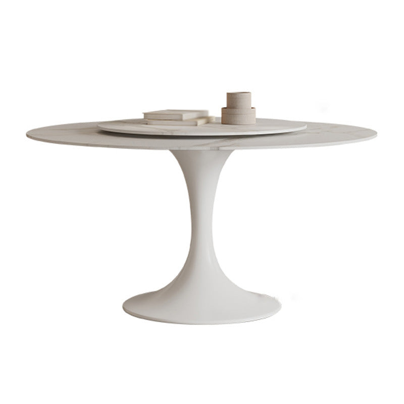 Modern Matte Finish Stone Table Round Tulip Dining Table for Home Clearhalo ' dining_table' 'Dining Tables & Seating' 'Dining Tables' 'furn' 'furn_dining_table' 'Furniture' 'furniture_dining_table' 'Kitchen & Dining Furniture' 'kitchen&dining_furn' 'kitchen' 'kitchen_dining_table' 4640639