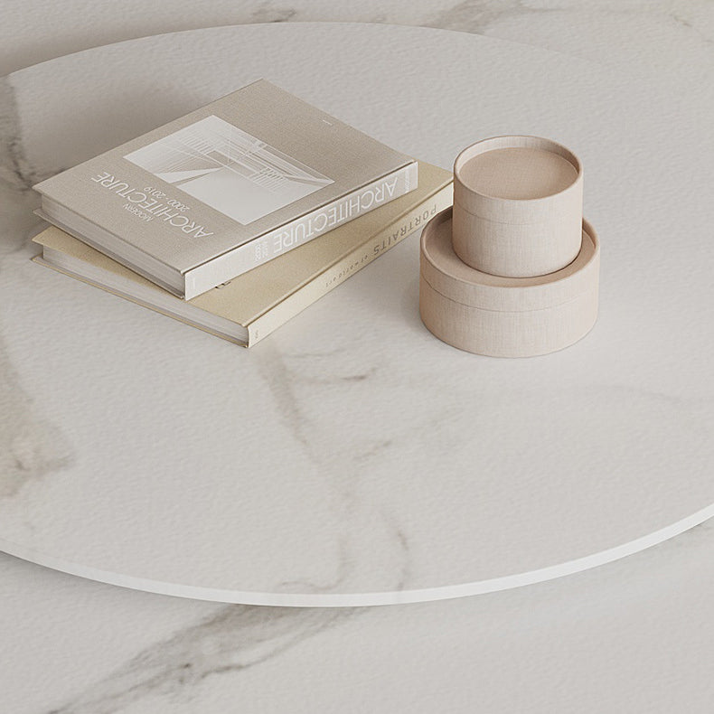 Modern Matte Finish Stone Table Round Tulip Dining Table for Home Clearhalo ' dining_table' 'Dining Tables & Seating' 'Dining Tables' 'furn' 'furn_dining_table' 'Furniture' 'furniture_dining_table' 'Kitchen & Dining Furniture' 'kitchen&dining_furn' 'kitchen' 'kitchen_dining_table' 4640642