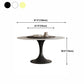 Modern Matte Finish Stone Table Round Tulip Dining Table for Home Clearhalo ' dining_table' 'Dining Tables & Seating' 'Dining Tables' 'furn' 'furn_dining_table' 'Furniture' 'furniture_dining_table' 'Kitchen & Dining Furniture' 'kitchen&dining_furn' 'kitchen' 'kitchen_dining_table' 4640646