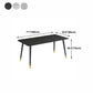 Modern Matte Finish Stone Dining Table Rectangle Dining Table Clearhalo ' dining_table' 'Dining Tables & Seating' 'Dining Tables' 'furn' 'furn_dining_table' 'Furniture' 'furniture_dining_table' 'Kitchen & Dining Furniture' 'kitchen&dining_furn' 'kitchen' 'kitchen_dining_table' 4640665