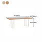 Modern Pine Wood Table Restaurant Dining Table with Acrylic Double Pedestal Base Clearhalo ' dining_table' 'Dining Tables & Seating' 'Dining Tables' 'furn' 'furn_dining_table' 'Furniture' 'furniture_dining_table' 'Kitchen & Dining Furniture' 'kitchen&dining_furn' 'kitchen' 'kitchen_dining_table' 4640681