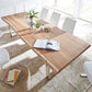 Modern Solid Wood Table for Restaurant Rectangle Dining Table with Double Pedestal Clearhalo ' dining_table' 'Dining Tables & Seating' 'Dining Tables' 'furn' 'furn_dining_table' 'Furniture' 'furniture_dining_table' 'Kitchen & Dining Furniture' 'kitchen&dining_furn' 'kitchen' 'kitchen_dining_table' 4640691