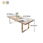 Modern Solid Wood Table for Restaurant Rectangle Dining Table with Double Pedestal Clearhalo ' dining_table' 'Dining Tables & Seating' 'Dining Tables' 'furn' 'furn_dining_table' 'Furniture' 'furniture_dining_table' 'Kitchen & Dining Furniture' 'kitchen&dining_furn' 'kitchen' 'kitchen_dining_table' 4640694
