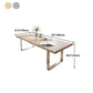 Modern Solid Wood Table for Restaurant Rectangle Dining Table with Double Pedestal Clearhalo ' dining_table' 'Dining Tables & Seating' 'Dining Tables' 'furn' 'furn_dining_table' 'Furniture' 'furniture_dining_table' 'Kitchen & Dining Furniture' 'kitchen&dining_furn' 'kitchen' 'kitchen_dining_table' 4640696