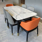 Stone Top Dining Table Modern Dining Table with 4 Legs in Black Clearhalo ' dining_table' 'Dining Tables & Seating' 'Dining Tables' 'furn' 'furn_dining_table' 'Furniture' 'furniture_dining_table' 'Kitchen & Dining Furniture' 'kitchen&dining_furn' 'kitchen' 'kitchen_dining_table' 4640712