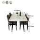 Stone Top Dining Table Modern Dining Table with 4 Black Legs Clearhalo ' dining_table' 'Dining Tables & Seating' 'Dining Tables' 'furn' 'furn_dining_table' 'Furniture' 'furniture_dining_table' 'Kitchen & Dining Furniture' 'kitchen&dining_furn' 'kitchen' 'kitchen_dining_table' 4640748