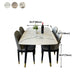 Stone Top Dining Table Modern Dining Table with 4 Black Legs Clearhalo ' dining_table' 'Dining Tables & Seating' 'Dining Tables' 'furn' 'furn_dining_table' 'Furniture' 'furniture_dining_table' 'Kitchen & Dining Furniture' 'kitchen&dining_furn' 'kitchen' 'kitchen_dining_table' 4640749