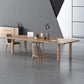 Modern Solid Wood Table for Restaurant Rectangle Brown Dining Table with 4 Legs 70.9"L x 31.5"W x 29.5"H Without Chairs Clearhalo ' dining_table' 'Dining Tables & Seating' 'Dining Tables' 'furn' 'furn_dining_table' 'Furniture' 'furniture_dining_table' 'Kitchen & Dining Furniture' 'kitchen&dining_furn' 'kitchen' 'kitchen_dining_table' 4640751