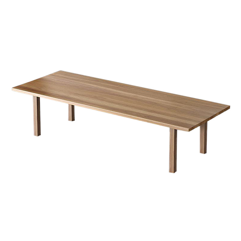 Modern Solid Wood Table for Restaurant Rectangle Brown Dining Table with 4 Legs Without Chairs Clearhalo ' dining_table' 'Dining Tables & Seating' 'Dining Tables' 'furn' 'furn_dining_table' 'Furniture' 'furniture_dining_table' 'Kitchen & Dining Furniture' 'kitchen&dining_furn' 'kitchen' 'kitchen_dining_table' 4640755