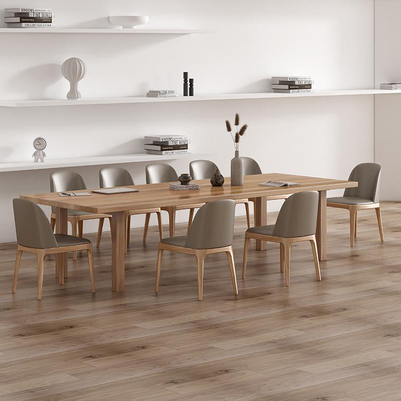 Modern Solid Wood Table for Restaurant Rectangle Brown Dining Table with 4 Legs Clearhalo ' dining_table' 'Dining Tables & Seating' 'Dining Tables' 'furn' 'furn_dining_table' 'Furniture' 'furniture_dining_table' 'Kitchen & Dining Furniture' 'kitchen&dining_furn' 'kitchen' 'kitchen_dining_table' 4640760