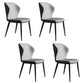 Modern Chairs Dining Armless Wingback Chair with Metal Legs for Kitchen Grey 4 Piece Set Clearhalo ' kitchen&dining_furn' 'Dining Chairs' 'Dining Tables & Seating' 'dining_chair' 'furn' 'furn_dining_chair' 'Furniture' 'furniture_dining_chair' 'Kitchen & Dining Furniture' 'kitchen' 4640780