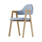 Modern Bedroom Open Back Arm Chair Fabric Matte Finish Dining Chair Blue 1 Piece Clearhalo ' kitchen&dining_furn' 'Dining Chairs' 'Dining Tables & Seating' 'dining_chair' 'Furniture' 'furniture_dining_chair' 'Kitchen & Dining Furniture' 'kitchen' 4640803