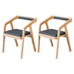 Modern Open Back Arm Chair Upholstered Matte Finish Dining Chair Wood 2 Piece Set Clearhalo ' kitchen&dining_furn' 'Dining Chairs' 'Dining Tables & Seating' 'dining_chair' 'furn' 'furn_dining_chair' 'Furniture' 'furniture_dining_chair' 'Kitchen & Dining Furniture' 'kitchen' 4640840