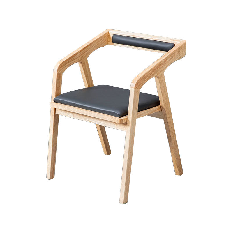 Modern Open Back Arm Chair Upholstered Matte Finish Dining Chair Clearhalo ' kitchen&dining_furn' 'Dining Chairs' 'Dining Tables & Seating' 'dining_chair' 'furn' 'furn_dining_chair' 'Furniture' 'furniture_dining_chair' 'Kitchen & Dining Furniture' 'kitchen' 4640848