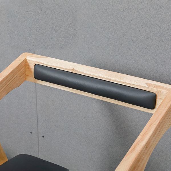 Modern Open Back Arm Chair Upholstered Matte Finish Dining Chair Clearhalo ' kitchen&dining_furn' 'Dining Chairs' 'Dining Tables & Seating' 'dining_chair' 'furn' 'furn_dining_chair' 'Furniture' 'furniture_dining_chair' 'Kitchen & Dining Furniture' 'kitchen' 4640850