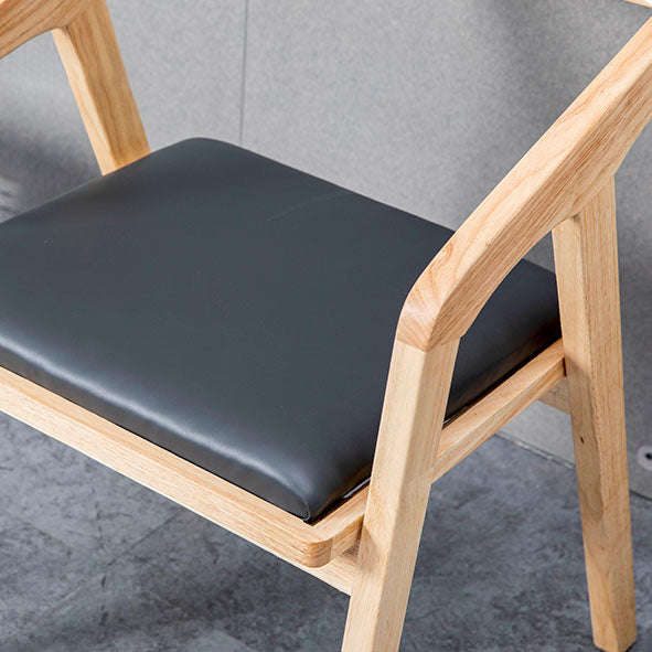 Modern Open Back Arm Chair Upholstered Matte Finish Dining Chair Clearhalo ' kitchen&dining_furn' 'Dining Chairs' 'Dining Tables & Seating' 'dining_chair' 'furn' 'furn_dining_chair' 'Furniture' 'furniture_dining_chair' 'Kitchen & Dining Furniture' 'kitchen' 4640851