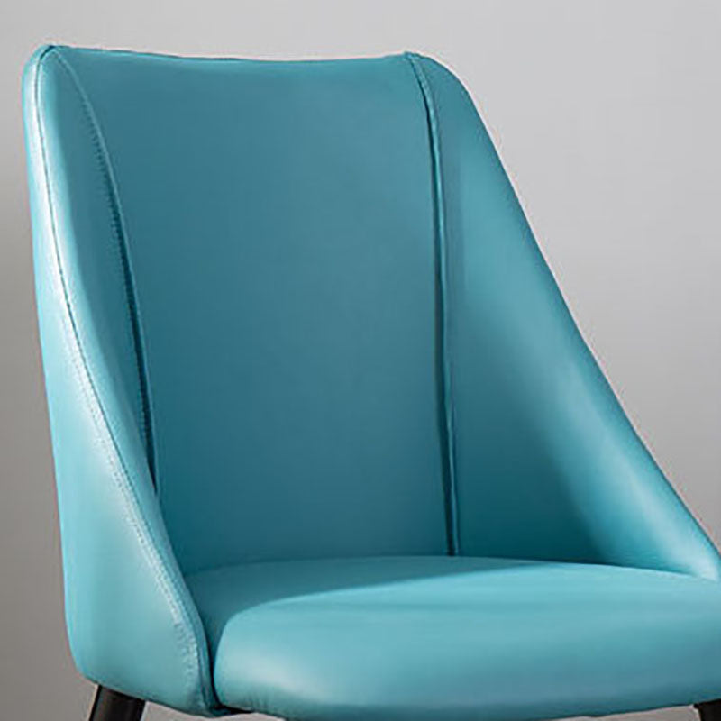 Modern Chair Solid Back Dining Armless Chairs with Metal Legs for Kitchen Clearhalo ' kitchen&dining_furn' 'Dining Chairs' 'Dining Tables & Seating' 'dining_chair' 'furn' 'furn_dining_chair' 'Furniture' 'furniture_dining_chair' 'Kitchen & Dining Furniture' 'kitchen' 4640859