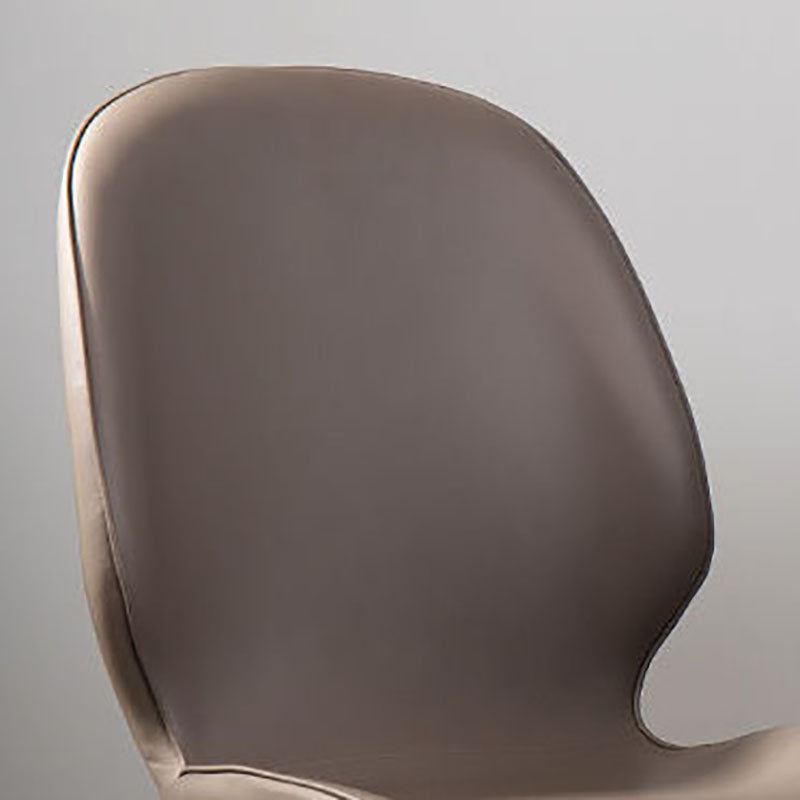 Modern Chair Solid Back Dining Armless Chairs with Metal Legs for Kitchen Clearhalo ' kitchen&dining_furn' 'Dining Chairs' 'Dining Tables & Seating' 'dining_chair' 'furn' 'furn_dining_chair' 'Furniture' 'furniture_dining_chair' 'Kitchen & Dining Furniture' 'kitchen' 4640868