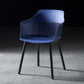 Plastic Scandinavian Dining Kitchen Room Chair Slat Back Arm Chair Blue 1 Piece Clearhalo ' kitchen&dining_furn' 'Dining Chairs' 'Dining Tables & Seating' 'dining_chair' 'furn' 'furn_dining_chair' 'Furniture' 'furniture_dining_chair' 'Kitchen & Dining Furniture' 'kitchen' 4640934