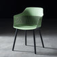 Plastic Scandinavian Dining Kitchen Room Chair Slat Back Arm Chair Green 1 Piece Clearhalo ' kitchen&dining_furn' 'Dining Chairs' 'Dining Tables & Seating' 'dining_chair' 'furn' 'furn_dining_chair' 'Furniture' 'furniture_dining_chair' 'Kitchen & Dining Furniture' 'kitchen' 4640940