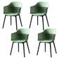 Plastic Scandinavian Dining Kitchen Room Chair Slat Back Arm Chair Green 4 Piece Set Clearhalo ' kitchen&dining_furn' 'Dining Chairs' 'Dining Tables & Seating' 'dining_chair' 'furn' 'furn_dining_chair' 'Furniture' 'furniture_dining_chair' 'Kitchen & Dining Furniture' 'kitchen' 4640942