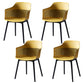 Plastic Scandinavian Dining Kitchen Room Chair Slat Back Arm Chair Ginger 4 Piece Set Clearhalo ' kitchen&dining_furn' 'Dining Chairs' 'Dining Tables & Seating' 'dining_chair' 'furn' 'furn_dining_chair' 'Furniture' 'furniture_dining_chair' 'Kitchen & Dining Furniture' 'kitchen' 4640945
