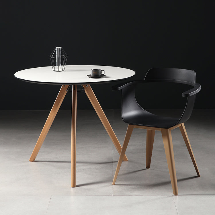 Modern Chair Open Back Dining Arm Chairs with Metal Legs for Kitchen Clearhalo ' kitchen&dining_furn' 'Dining Chairs' 'Dining Tables & Seating' 'dining_chair' 'furn' 'furn_dining_chair' 'Furniture' 'furniture_dining_chair' 'Kitchen & Dining Furniture' 'kitchen' 4640954